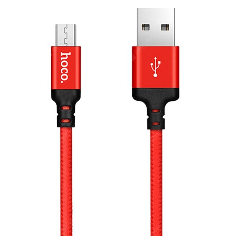 HOCO Times Speed Micro Charging Cable Red & Black 2 Meter