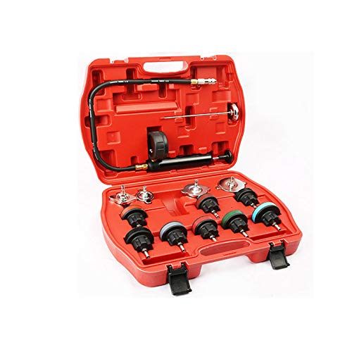 Set of aluminium cap adapters for various radiator sizes