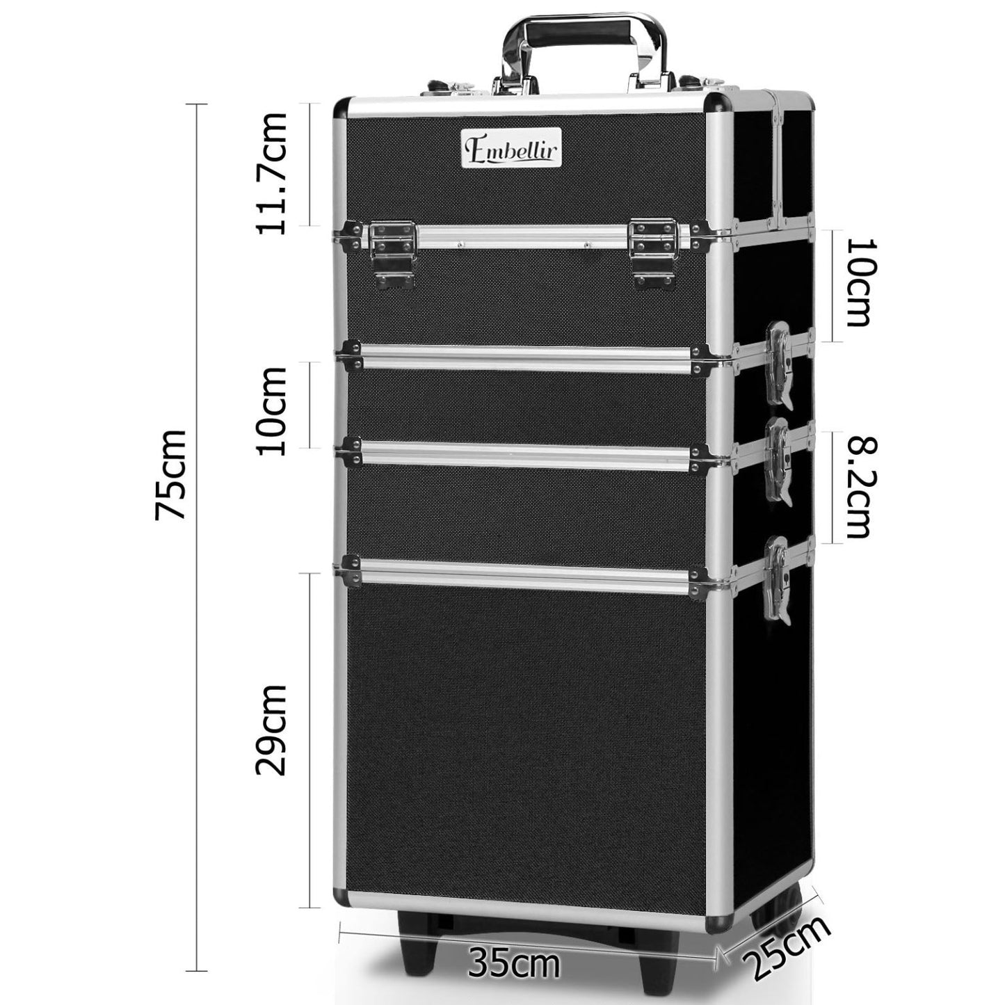 Cosmetic trolley compact size for travel use