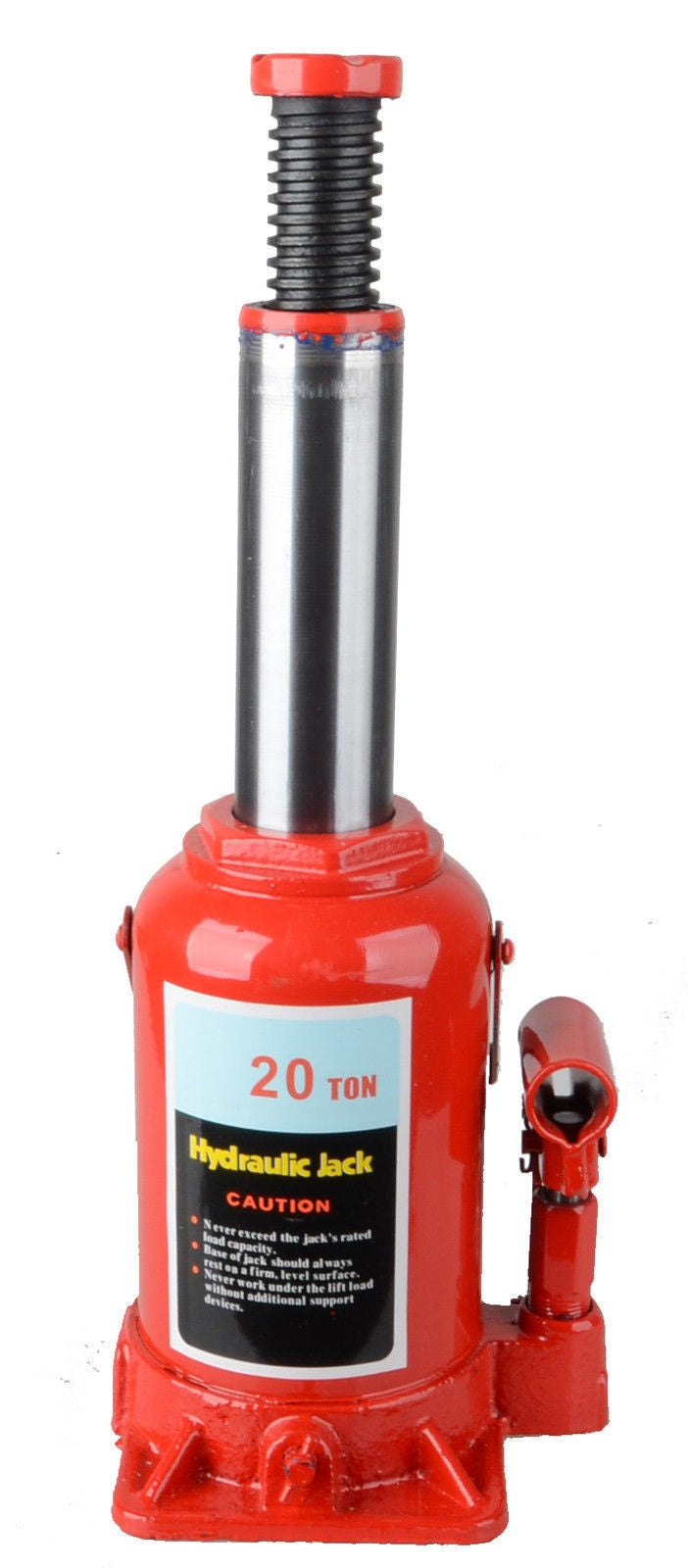 Hydraulic bottle jack 20 ton base made of cast iron