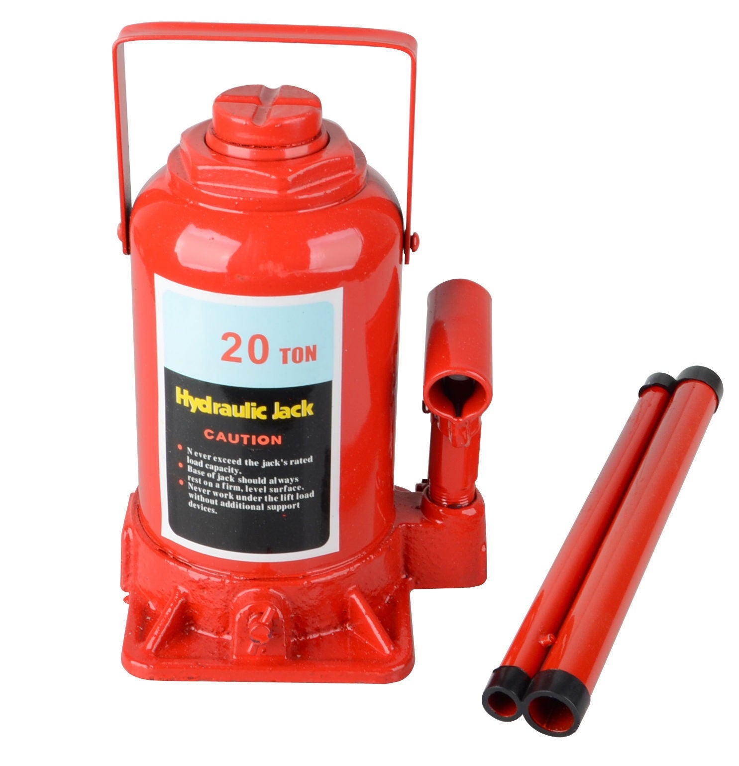 Top view of hydraulic bottle jack 20 ton with oil tank