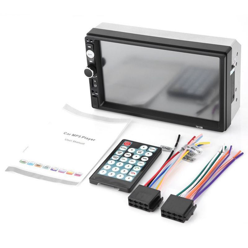 Side angle of Car Stereo system Touch Screen with remote control