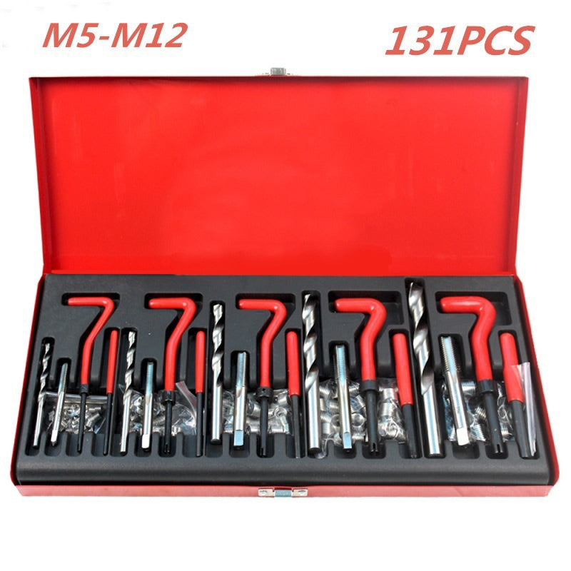 Drill bits included in Helicoil thread repair kit