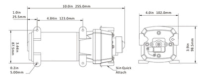 Seaflo water pump installed in a boat water system