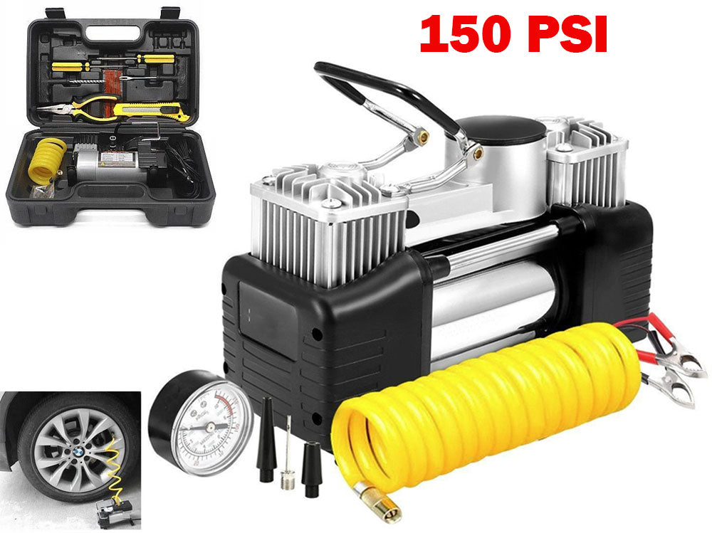 12V Double Cylinder Air Compressor Inflation Pump