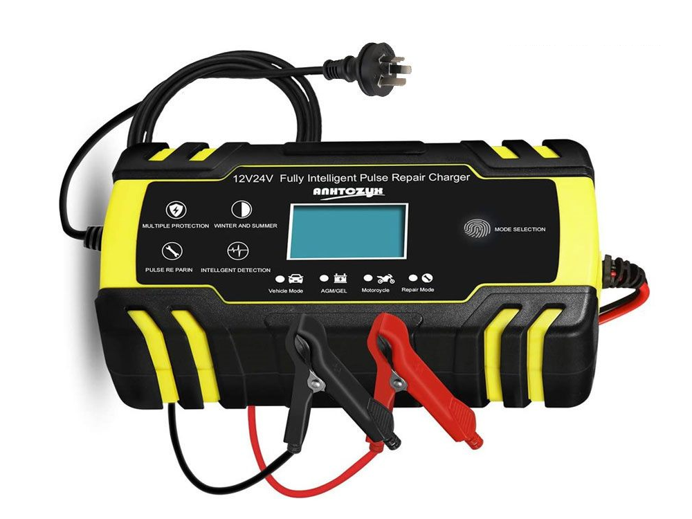 Car battery charger automatic in use on a 24V battery setup