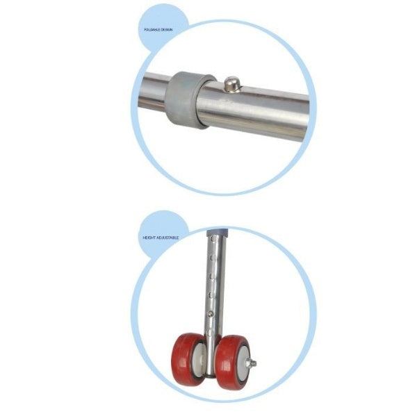 Walking frame mobility walker height adjustment feature