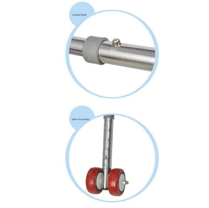 Walking frame mobility walker height adjustment feature