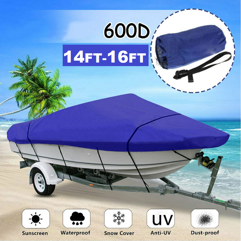 Boat Cover 600D(14-16ft) Blue