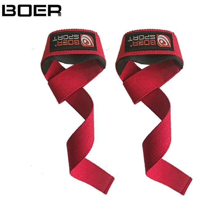 Weight lifting straps Red