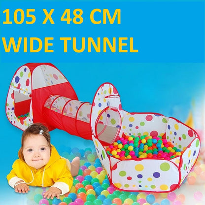 Kids Play Tent Tunnel Set