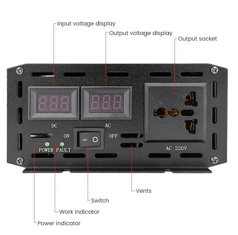 Pure Sine Wave Inverter 3000W 12V installed in a workshop setting