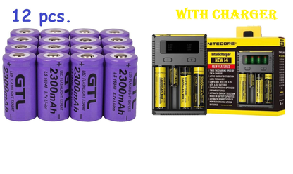 CR123A Rechargeable Batteries for Arlo Cameras 12pcs + Charger