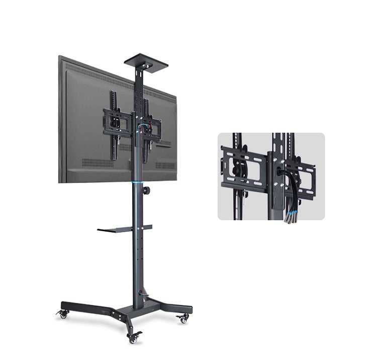 TV stand height adjustable with a 42 inch TV mounted