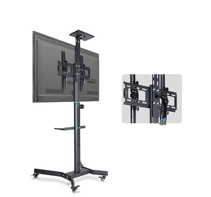 TV stand height adjustable with a 42 inch TV mounted