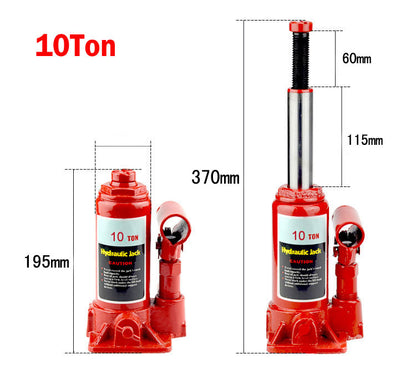 Bottle Jack 10T compact design for easy storage