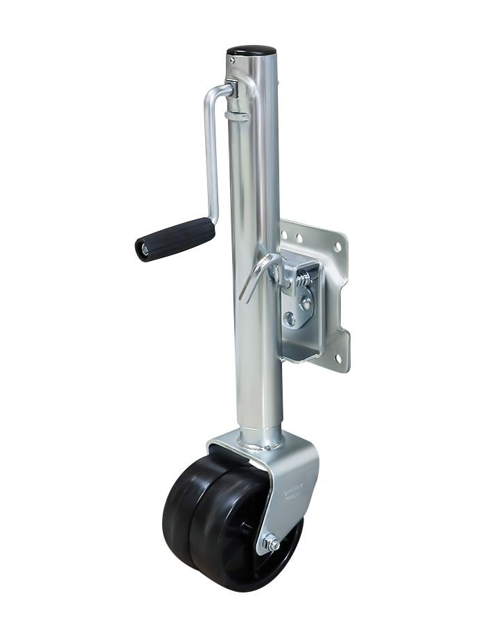 Jockey wheel heavy duty 1500lbs with integrated swing arm suspension