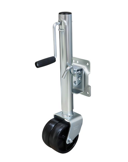 Jockey wheel heavy duty 1500lbs with integrated swing arm suspension