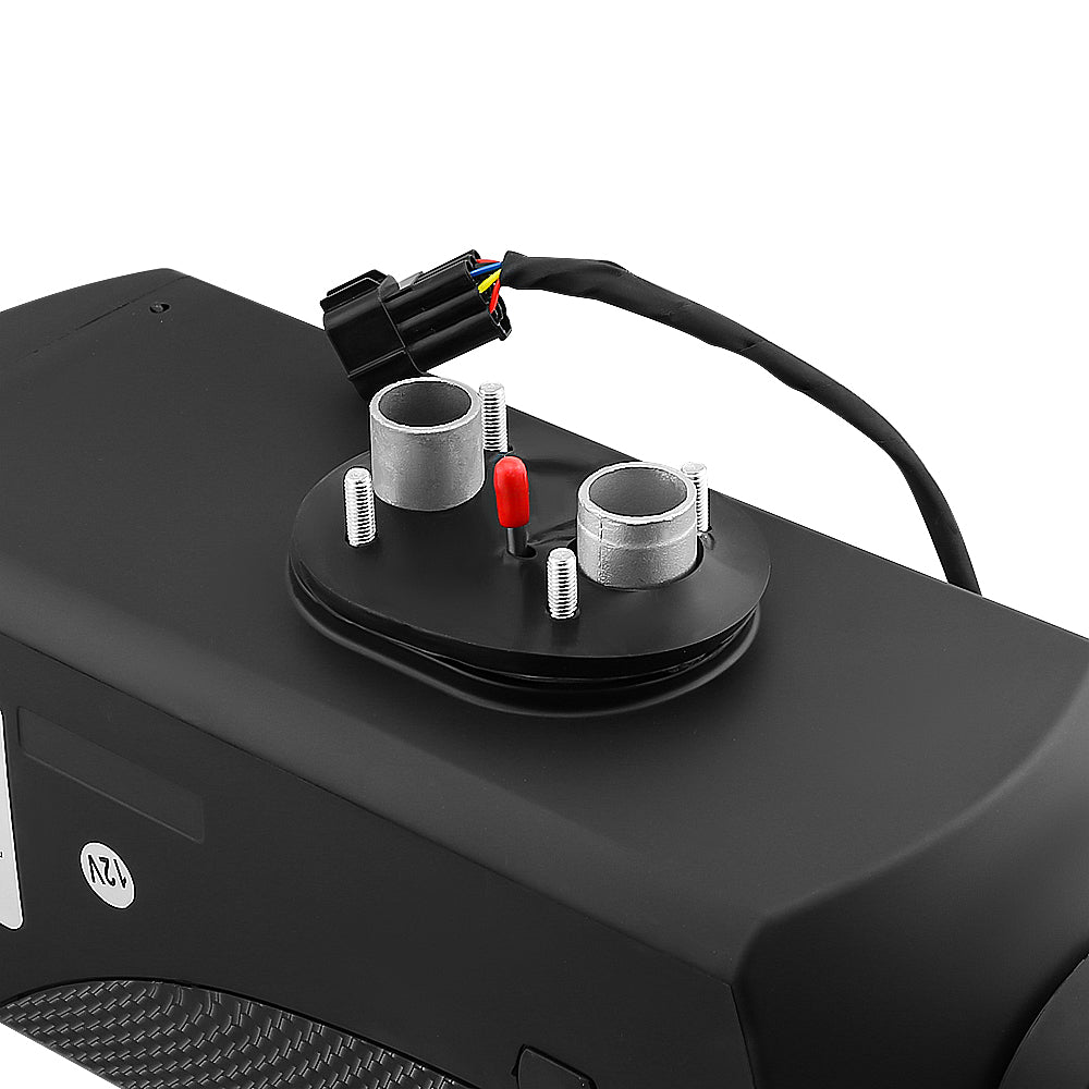 Top angle showing heat-dissipating scale on diesel heater