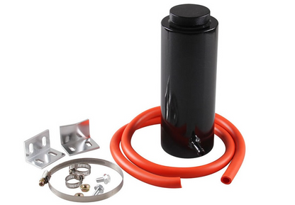 Radiator overflow tank kit 800ml showing mounting accessories