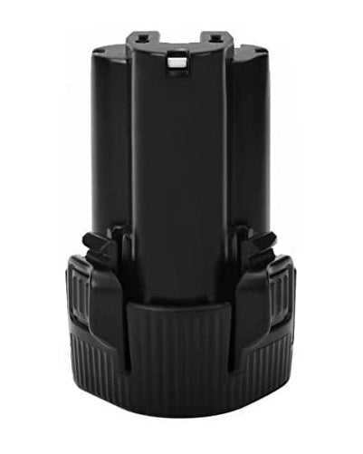 Top angle of Makita lithium-ion battery replacement in black casing
