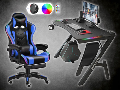 Gaming Chair With Gaming Desk Table