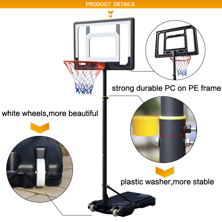 Adjustable Portable Basketball Stand Hoop