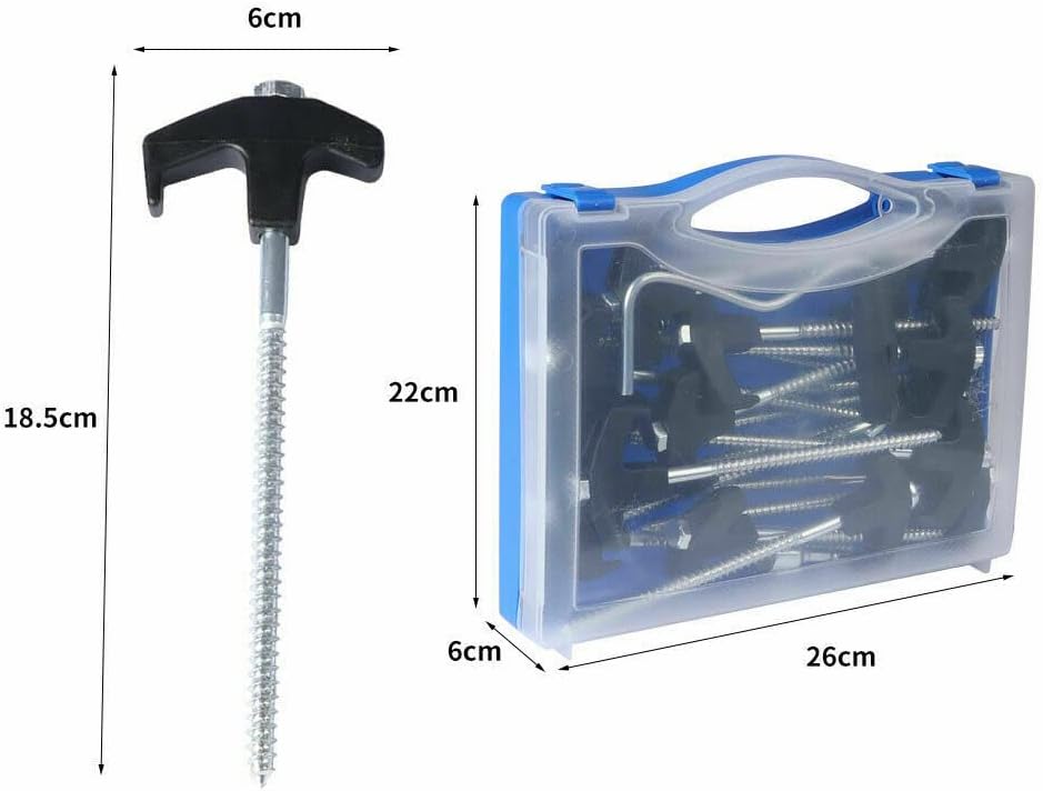 Peg puller tool beside camping tent pegs set