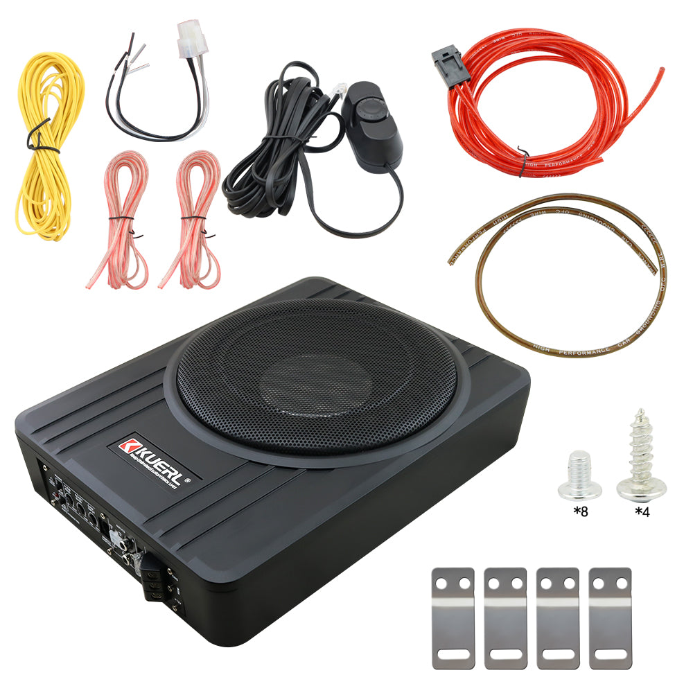 Under seat car subwoofer installed under front car seat