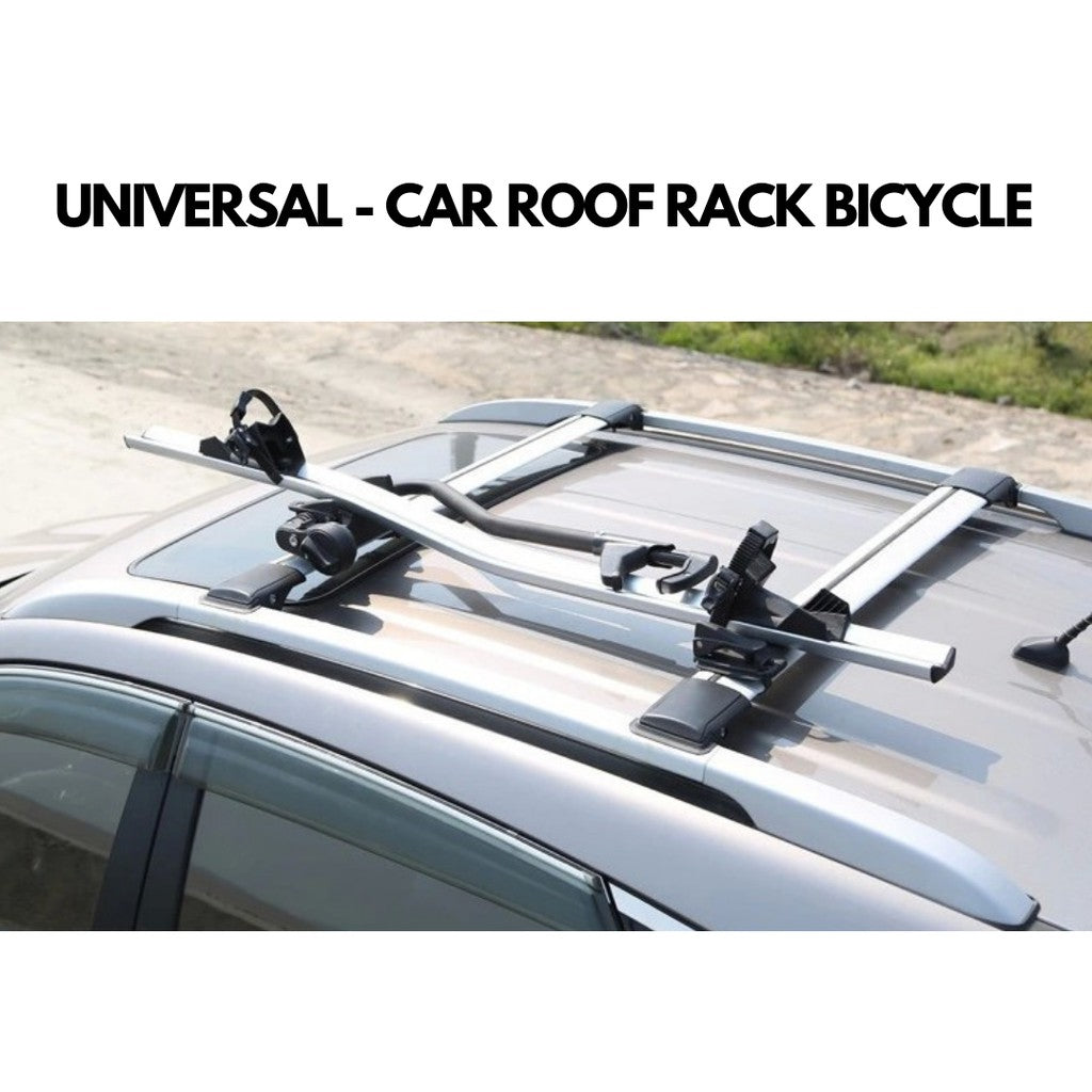 Bike rack car roof carrier with plastic and aluminium parts