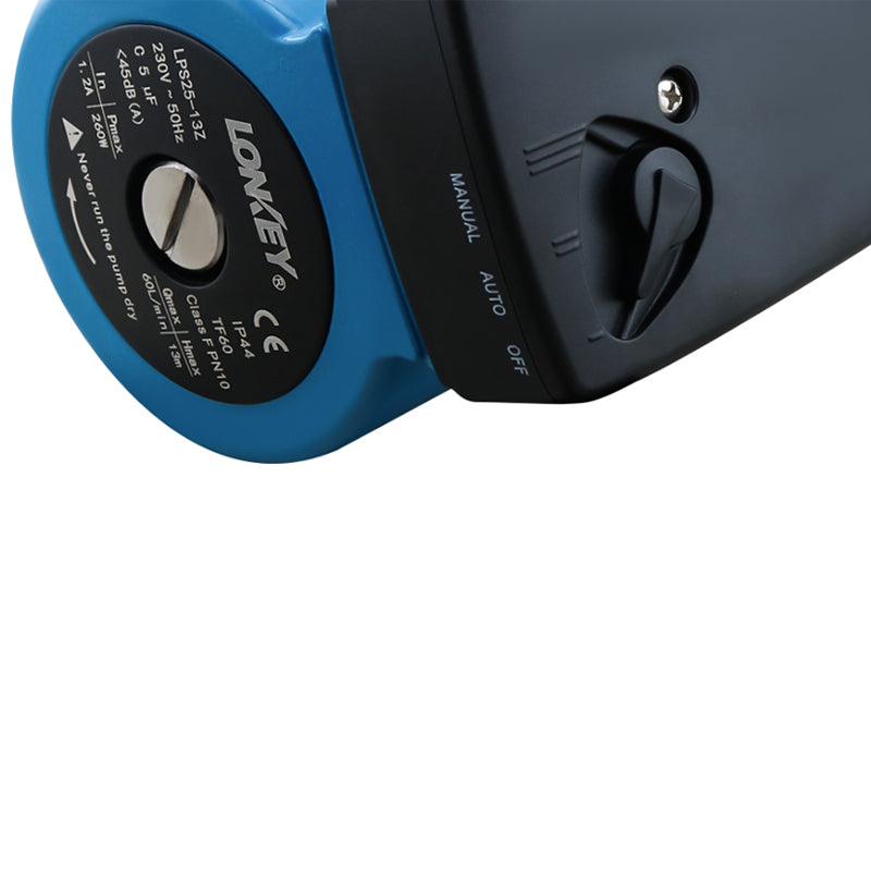 Quiet operation hot water booster pump 260W with noise under 45dB