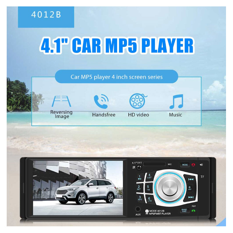 Back view of car Bluetooth stereo showing RCA audio outputs