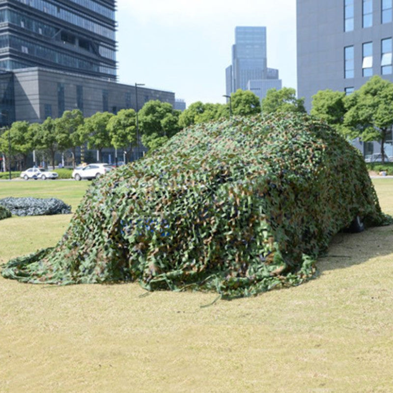Camo net used as decoration for military themed party