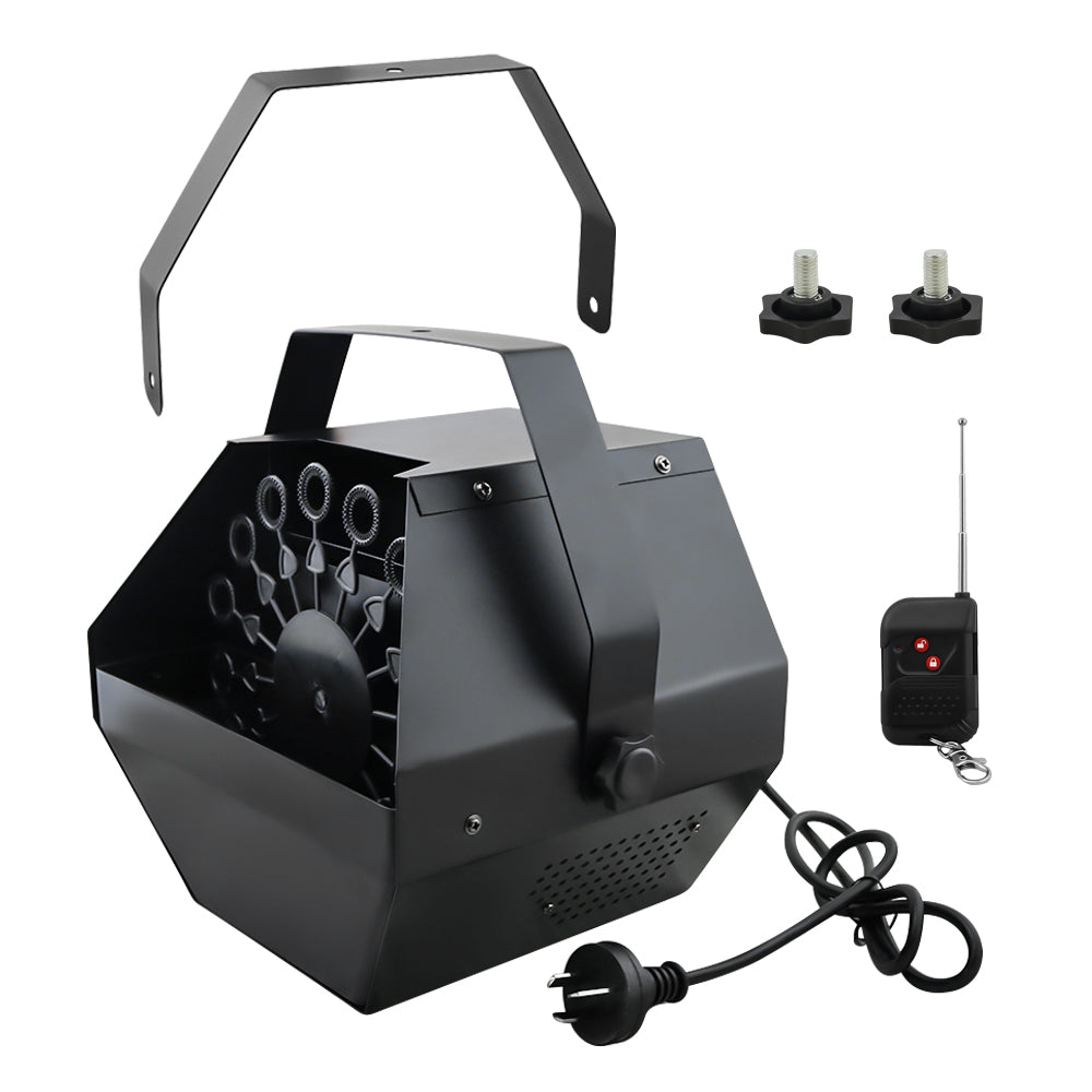 Close up of bubble machine outdoor rotor spinning for bubbles