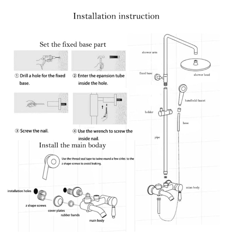 Rain Shower Set Mixer