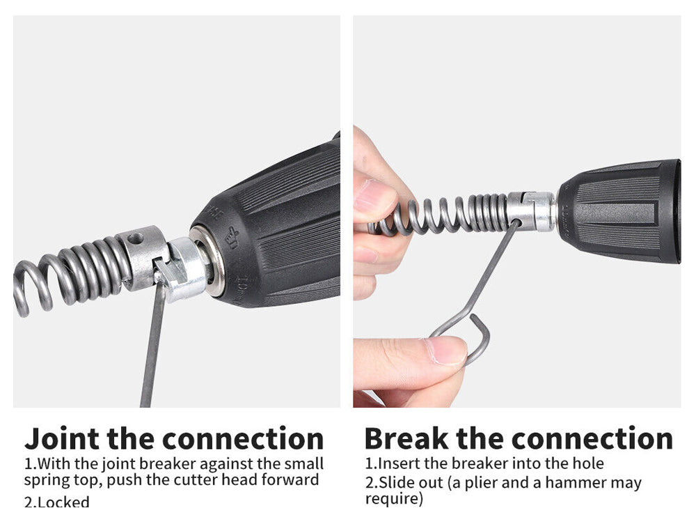 Drain snake pipe cleaner coiled ready for use