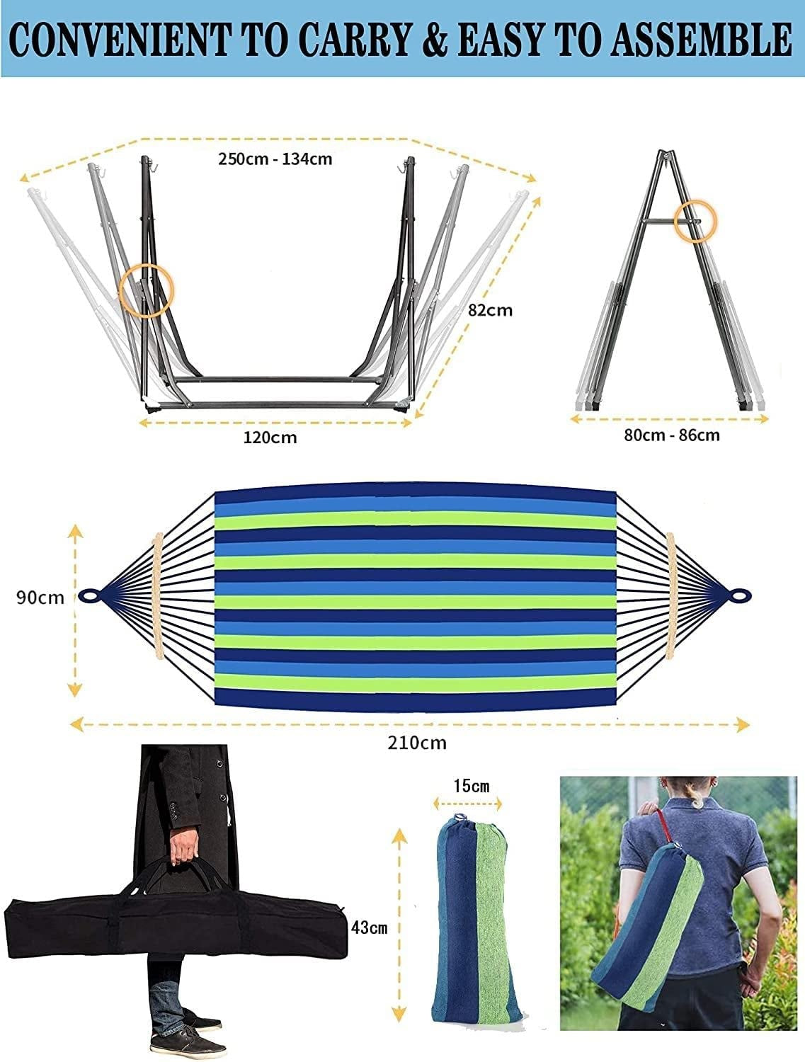 Garden hammock chair swing set up on a deck in New Zealand