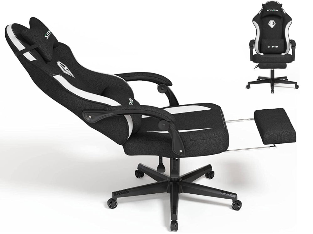 SITMOD Gaming Chair Office Chair Black White