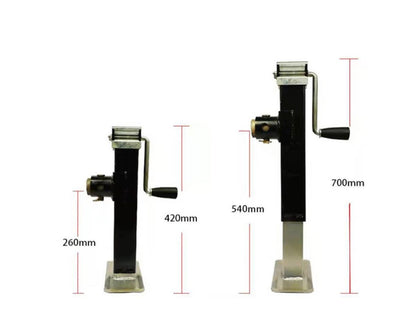 Trailer jack heavy duty footplate measuring 8 by 6 inches