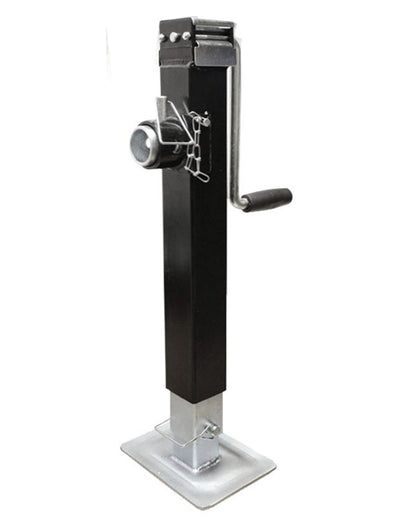 Side view of trailer jack heavy duty extended to 700mm length