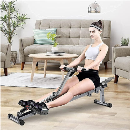 Top view of rowing machine ergonomic foam seat