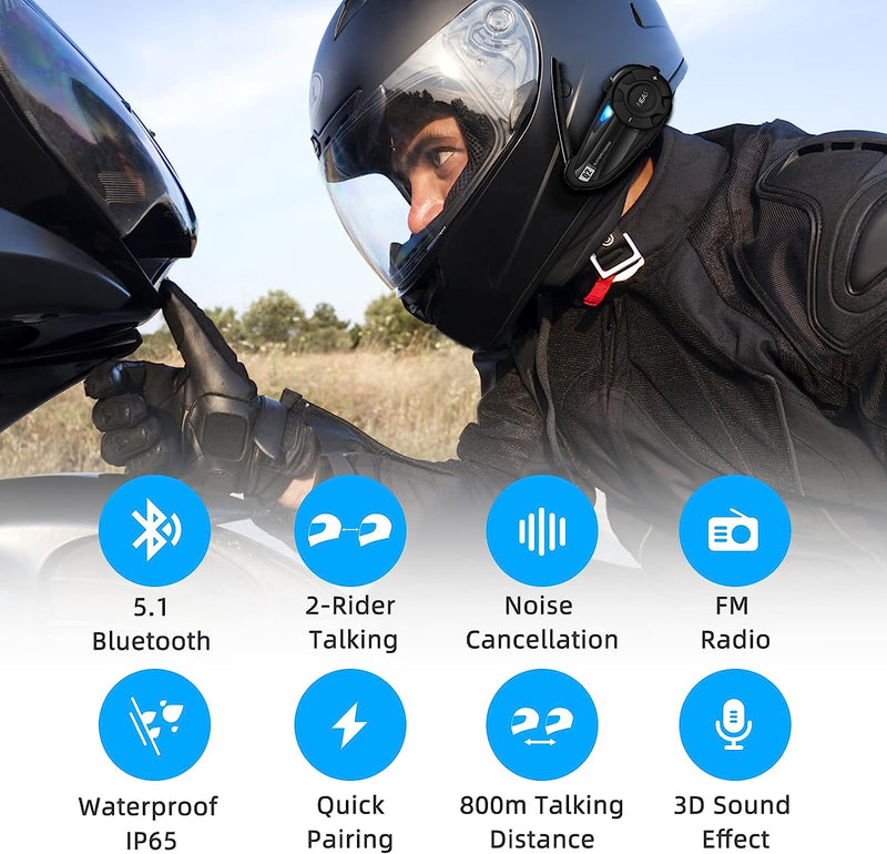 Motorcycle Helmet Intercom Headset