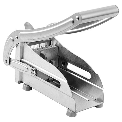 French fries cutter cutting raw vegetables in NZ kitchen