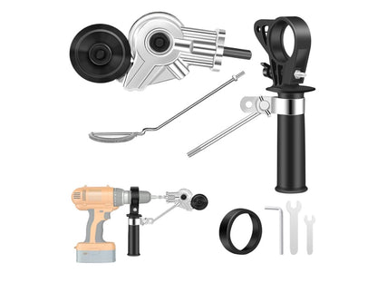 Sheet metal nibbler drill plate cutter with robust metal gear for durability