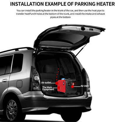 Diesel air warmer remote control range demonstration