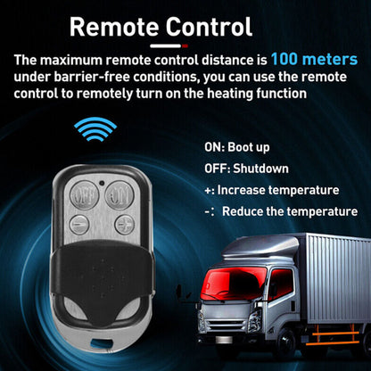 Diesel air warmer remote control range demonstration