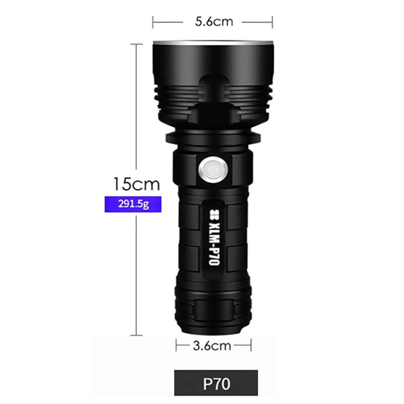 LED hunting torch with lanyard for easy carrying