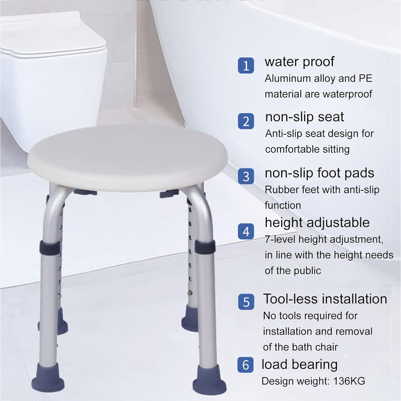 Adjustable Shower Stool