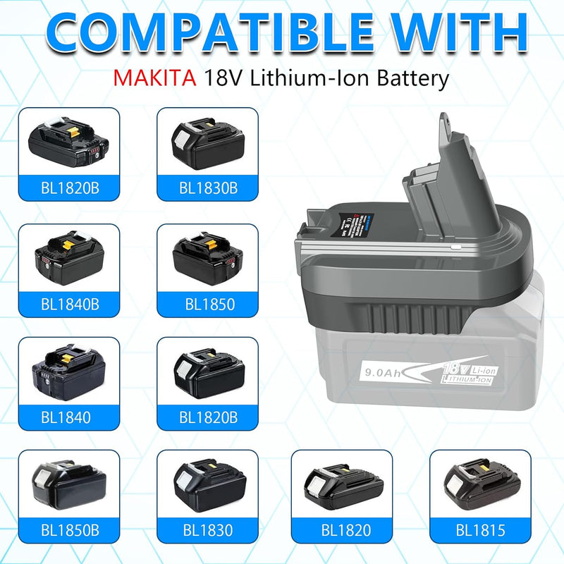 V6 Battery Adapter for Dyson, Converter for Makita 18V Lithium Battery