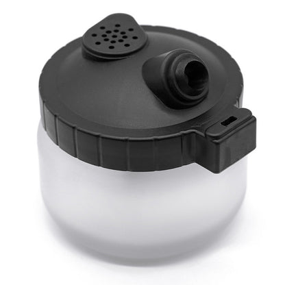 Airbrush cleaning pot with filter and filter cap included